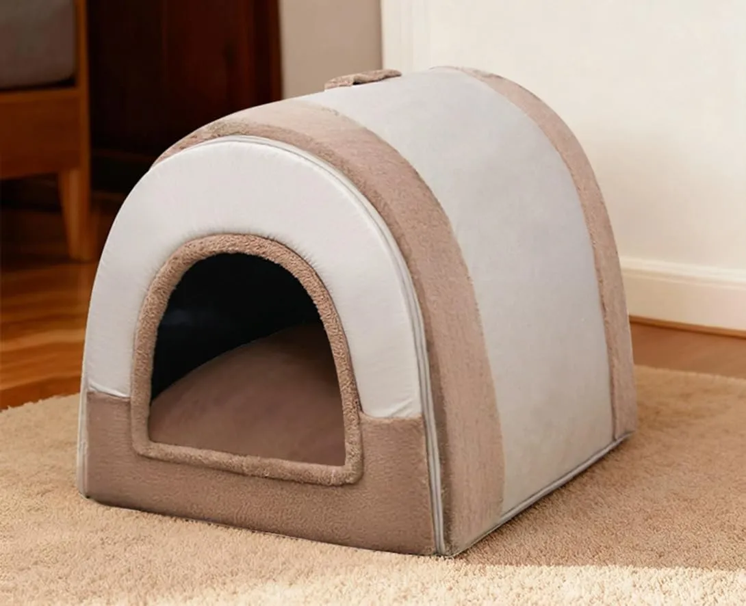 Grande cuccia per cani 2 in 1, calda cuccia per cani e gatti, da interni, XL XXL, cuccia per interni con manico, anti ansia, cuccia per cani e gatti, lussuosa cuccia calmante per cani, cuccia - immagine 1