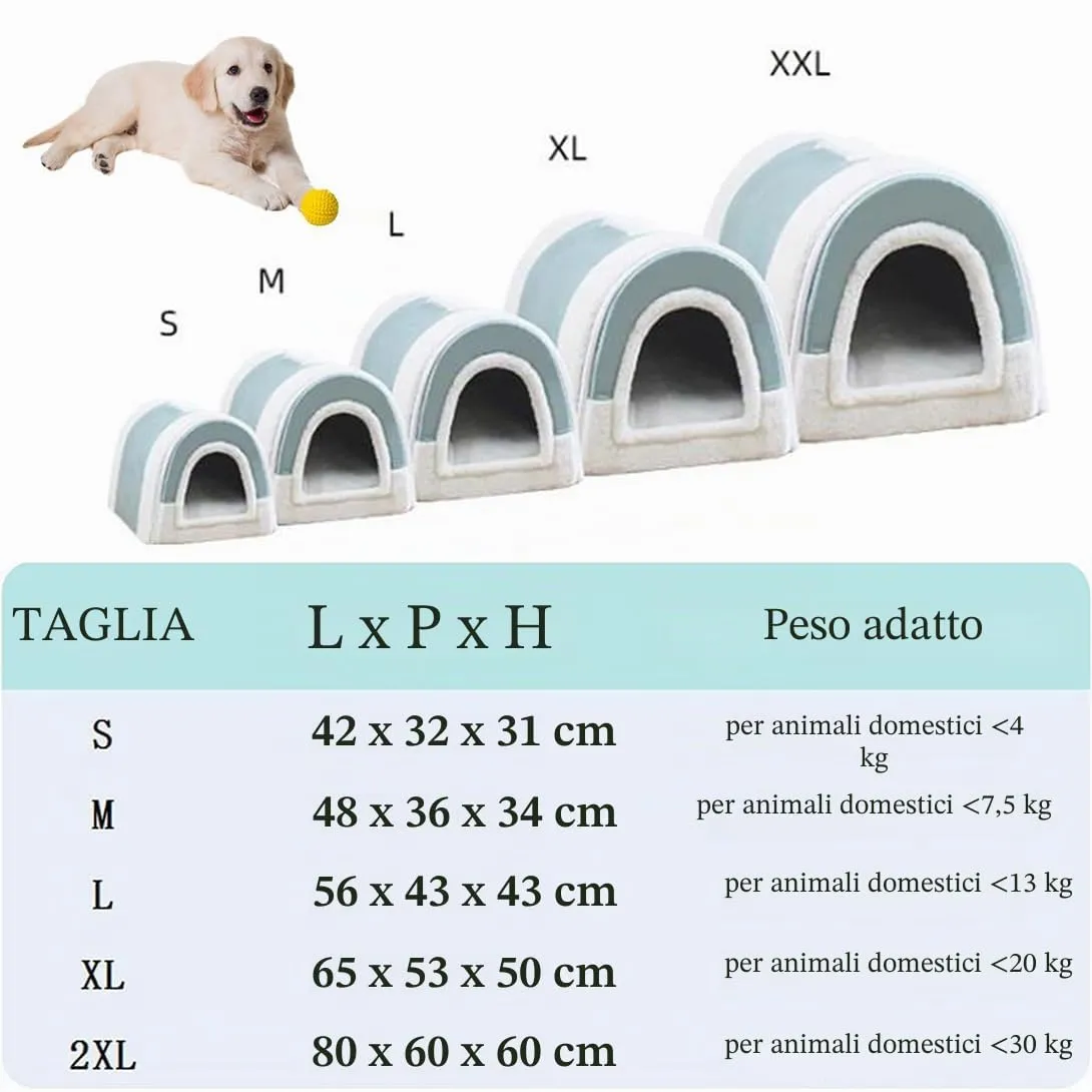 Grande cuccia per cani 2 in 1, calda, per interni, XL, XXL, per interni, con manico, anti-ansia, per cani, gatti, lussuosa, calmante, antiscivolo, verde (65 x 53 x 50 cm) - immagine 7