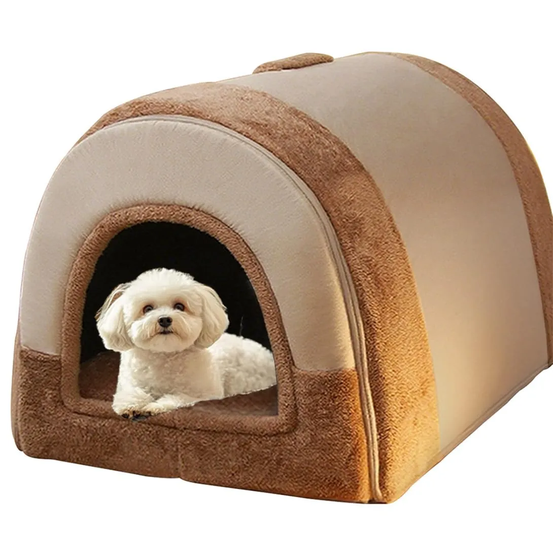 Grande cuccia per cani 2 in 1, calda cuccia per cani e gatti, da interni, XL XXL, cuccia per interni con manico, anti ansia, cuccia per cani e gatti, lussuosa cuccia calmante per cani, cuccia - immagine 1
