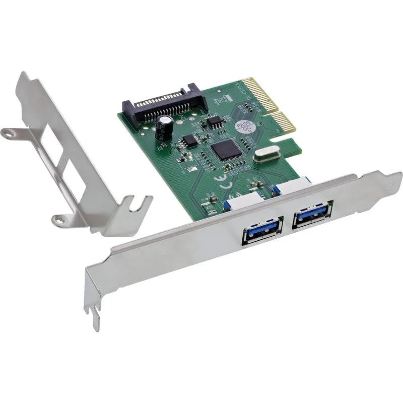 Scheda Interface InLine 76666N PCIe USB 3.2 Gen 2 10 Gbit/s - immagine 1