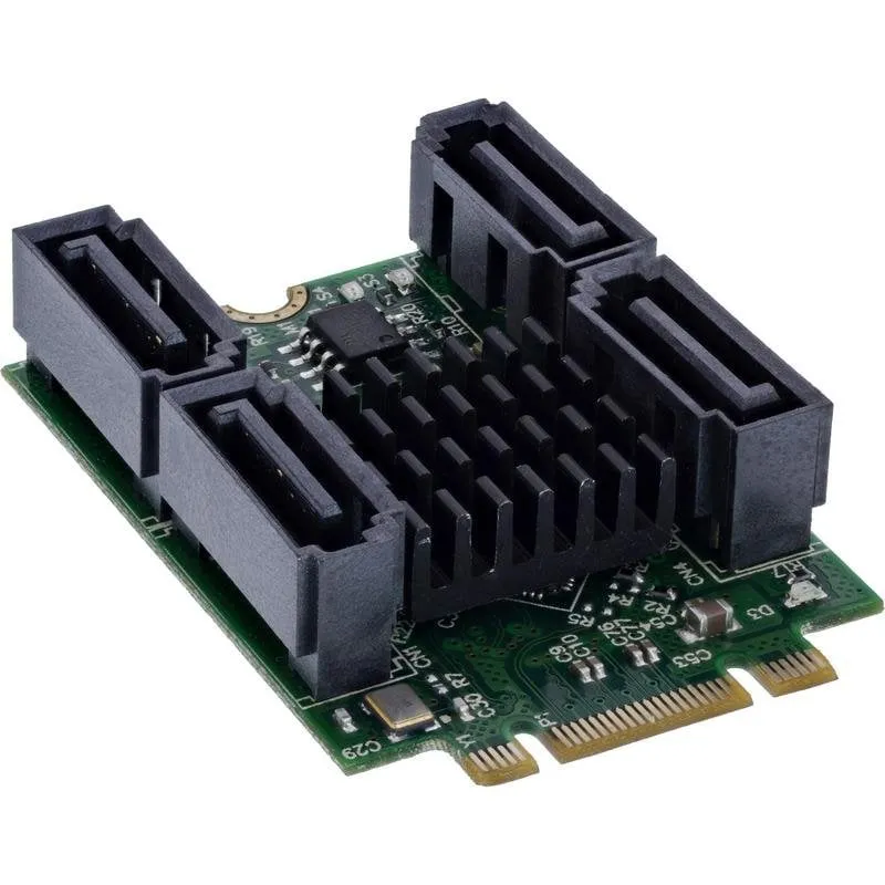 Adattatore InLine M.2 a 4x SATA RAID 6 Gbit/s Marvell 88SE9230 - immagine 1