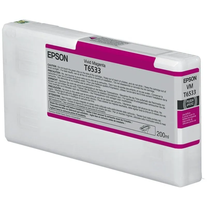 Cartuccia T6533 Magenta Vivo Originale Epson 200 ml - immagine 1