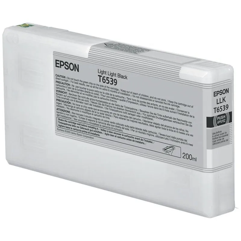 Cartuccia T6539 Grigio Chiaro 200 ml Originale Epson - immagine 1
