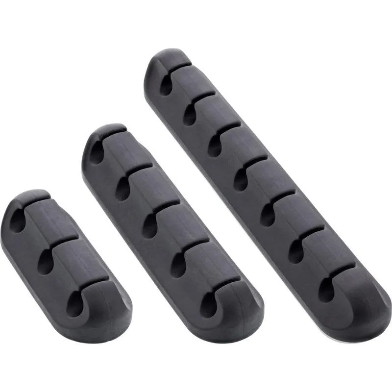 Clip per cavi InLine 59971B Universale TPR Nero Autoadesivo - immagine 1