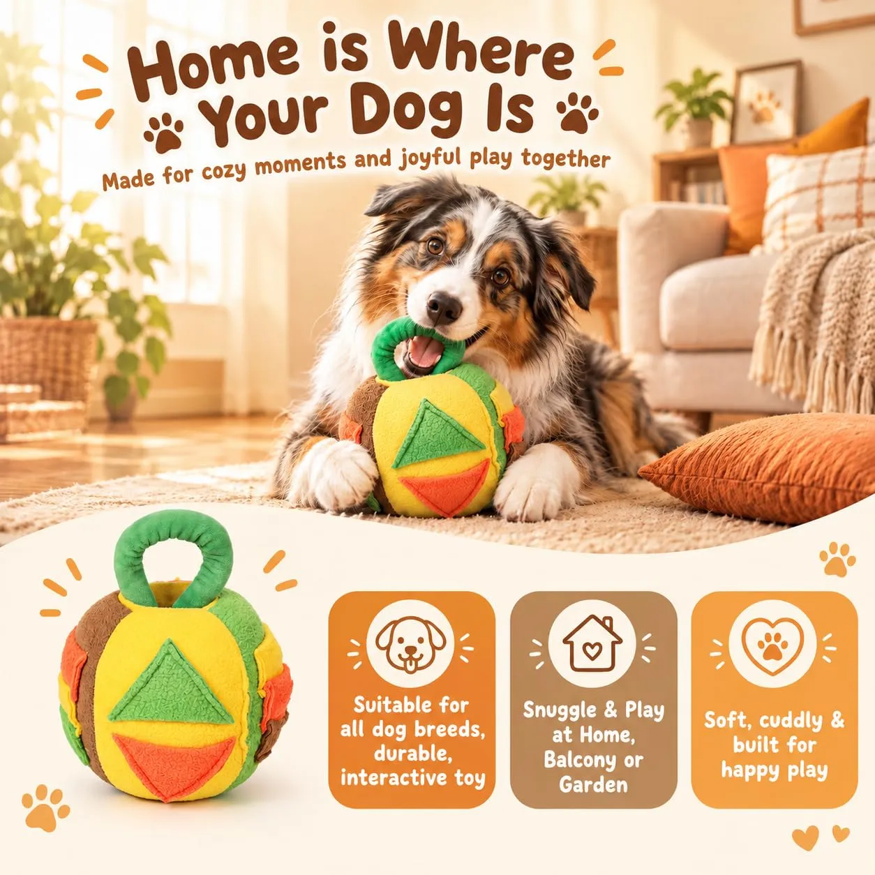 Palla da Fiuto per Cani,Sniffing Ball per Cani,giochi interattivi per cani - immagine 4