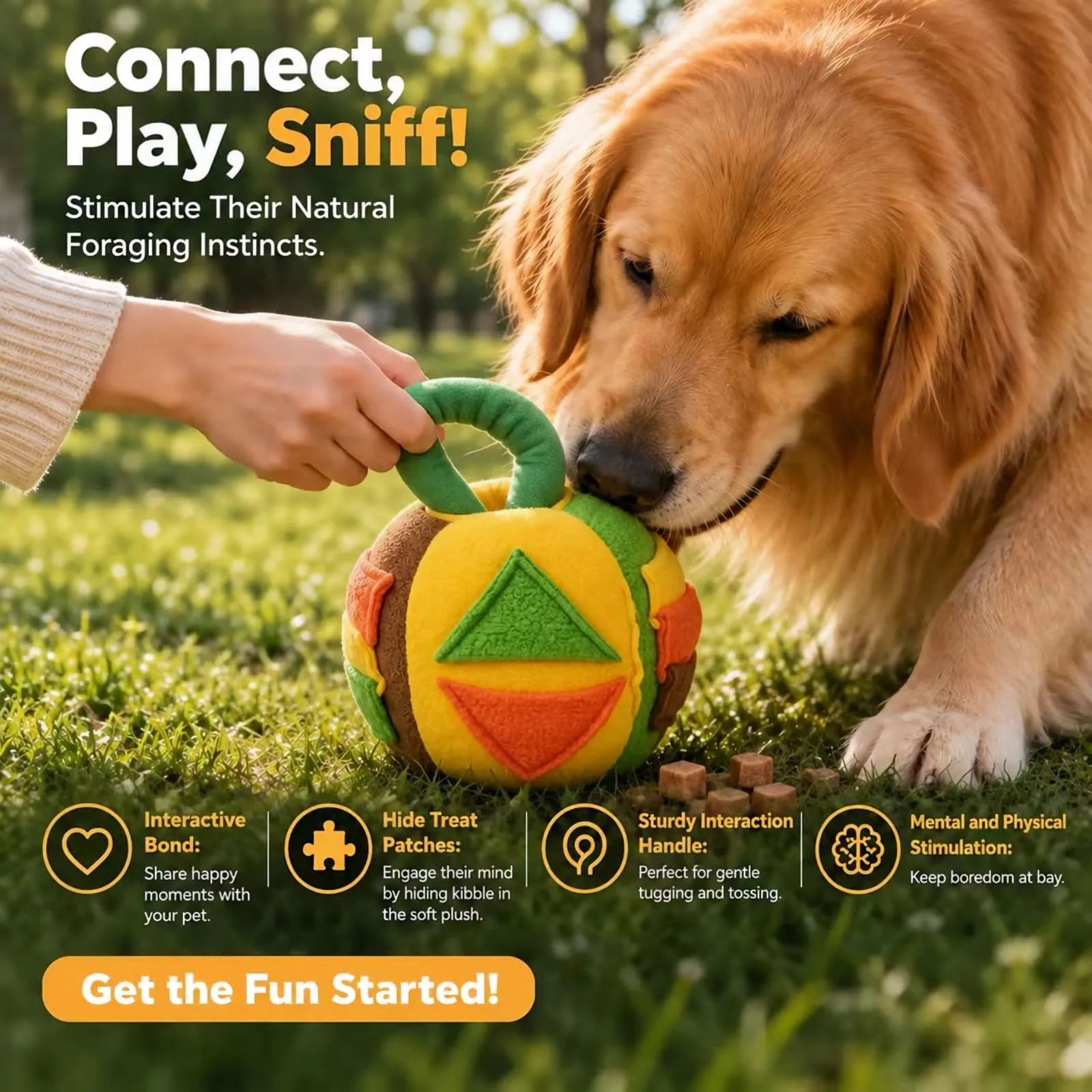 Palla da Fiuto per Cani,Sniffing Ball per Cani,giochi interattivi per cani - immagine 6