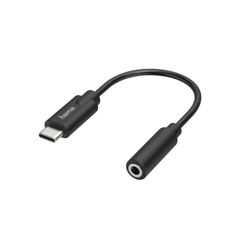 Adattatore USB-C per Jack 3.5mm Hama Nero - immagine 1