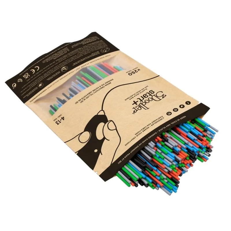 Filamento plastica compostabile 3Doodler Primary Pow 2,5 mm 250 pezzi - immagine 1