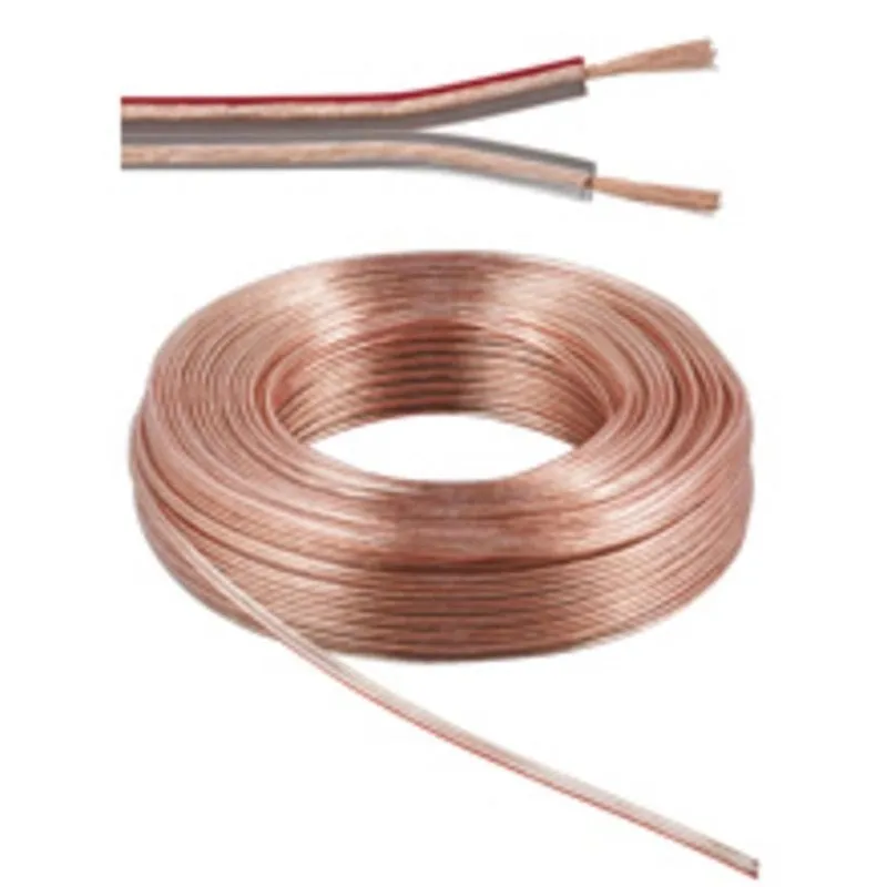 Cavo per altoparlanti 2,5 mm² rame OFC trasparente 25 m - immagine 1