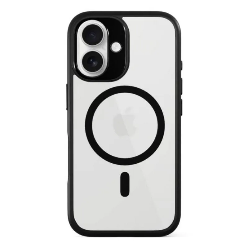Funda para móvil Epico Cover alluminio TPU nero trasparente per iPhone 16e - immagine 1