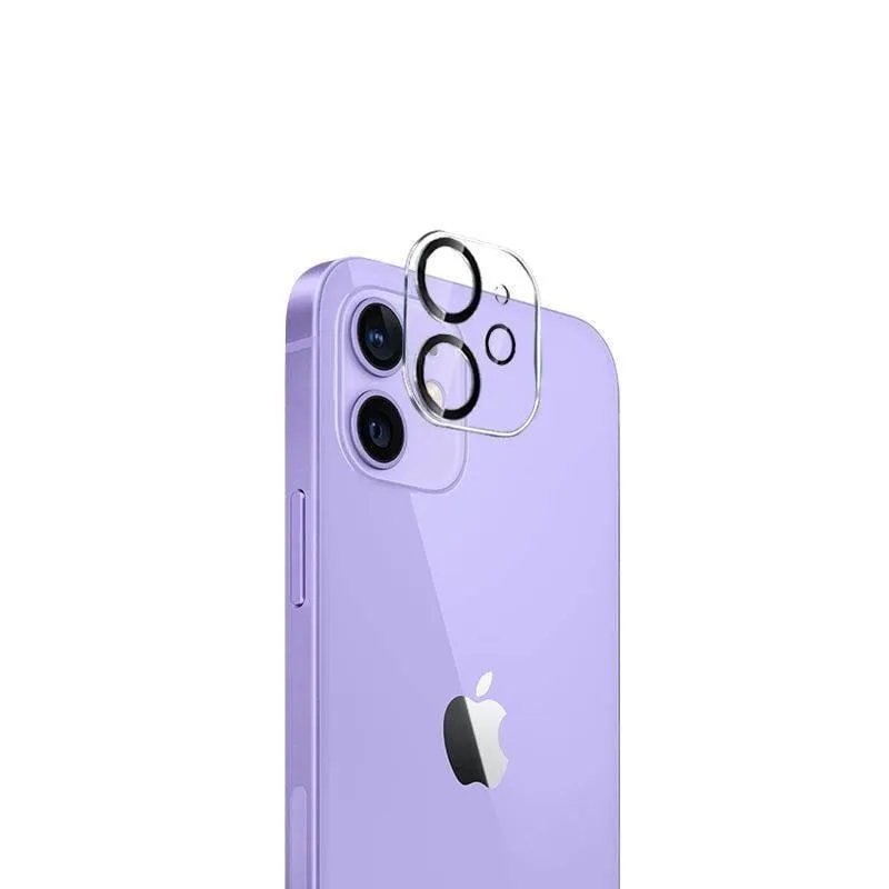 Protettore per fotocamera Crong per iPhone 12, vetro temperato 9H, trasparente - immagine 1