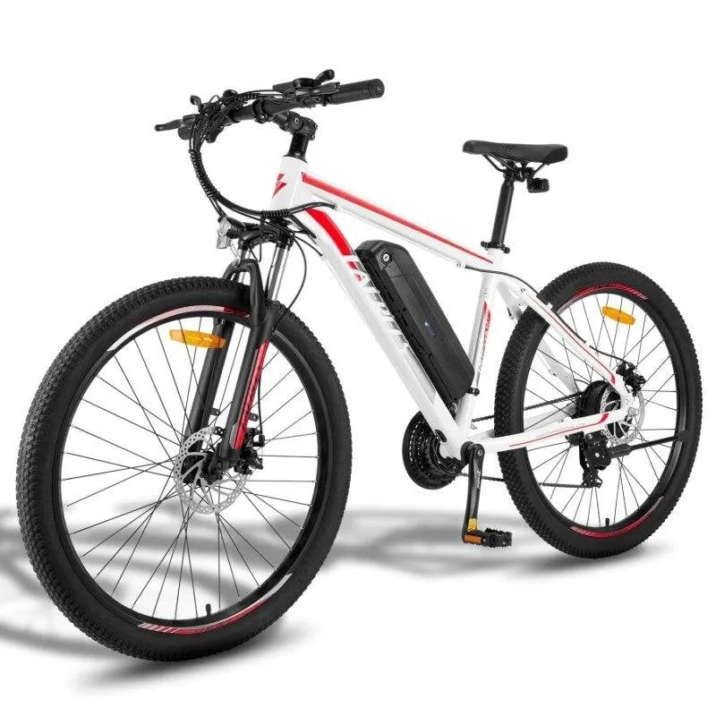 Bicicletta Elettrica Fafrees F28 Mt 250W 27,5" Disco Bianco-Rosso - immagine 1