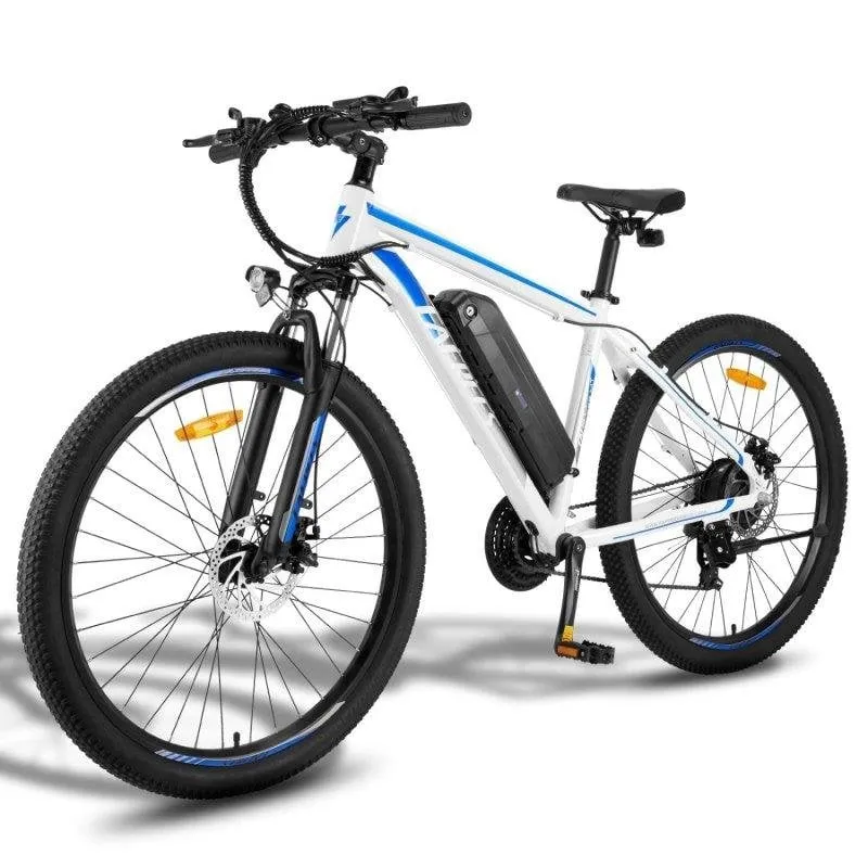 Bicicletta Elettrica Fafrees F28 Mt 250w 36v15ah 27,5" Disco Bianco-Blu - immagine 1