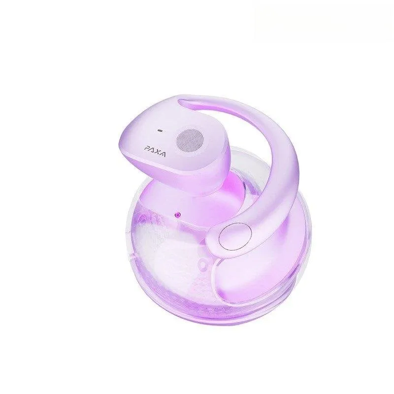 Auricolari Paxa Bluetooth circumaurali aperti, vestibilità sicura, viola - immagine 1