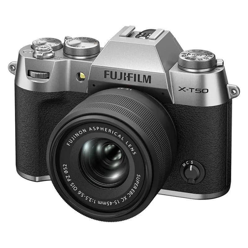 Fotocamera mirrorless Fujifilm X-T50 40.2MP 15-45mm Argento WiFi Bluetooth - immagine 1