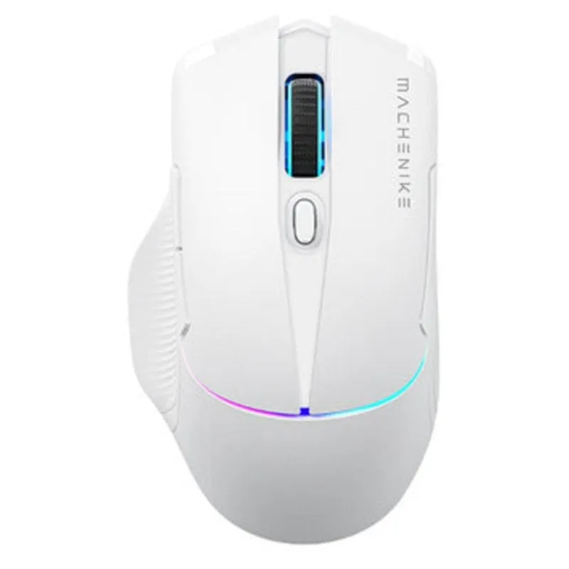 Ratón Machenike L8 Pro RF Wireless Bluetooth USB 26000 DPI Bianco Illuminazione - immagine 1