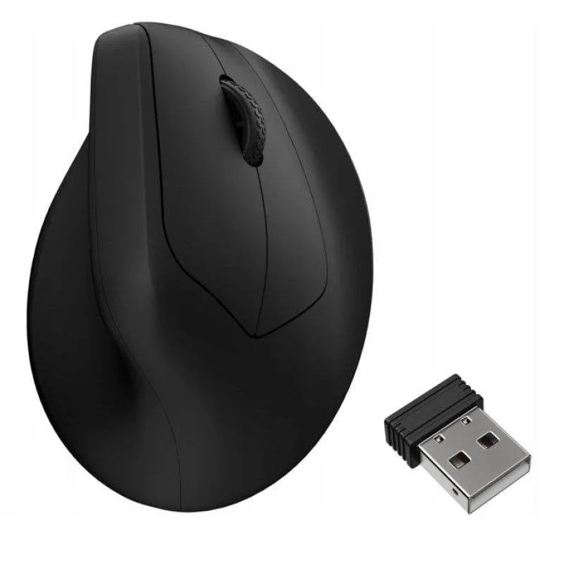 Mouse Keychron M5-A29 Wireless Ultra Silenzioso 12000DPI Nero Ergonomico - immagine 1