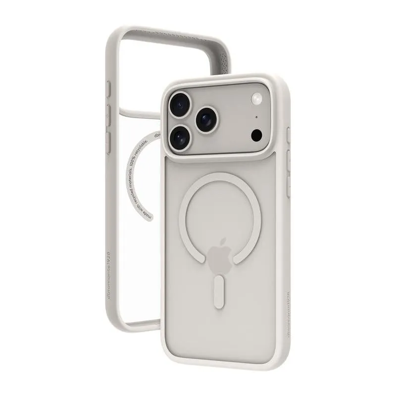 Custodia per cellulare Dbramante1928 Grenen MS Cover plastica bianca resistente per iPhone 17 Pro Max - immagine 1