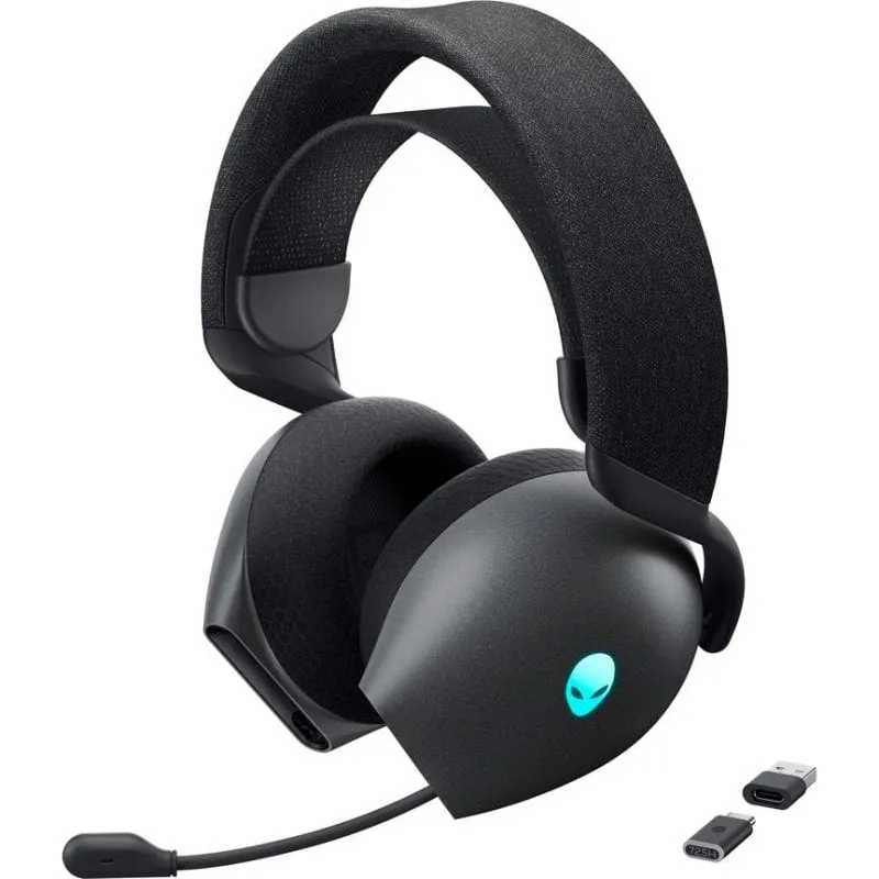 Cuffie Alienware AW725H wireless Bluetooth con cancellazione rumore e Dolby Atmos nero - immagine 1