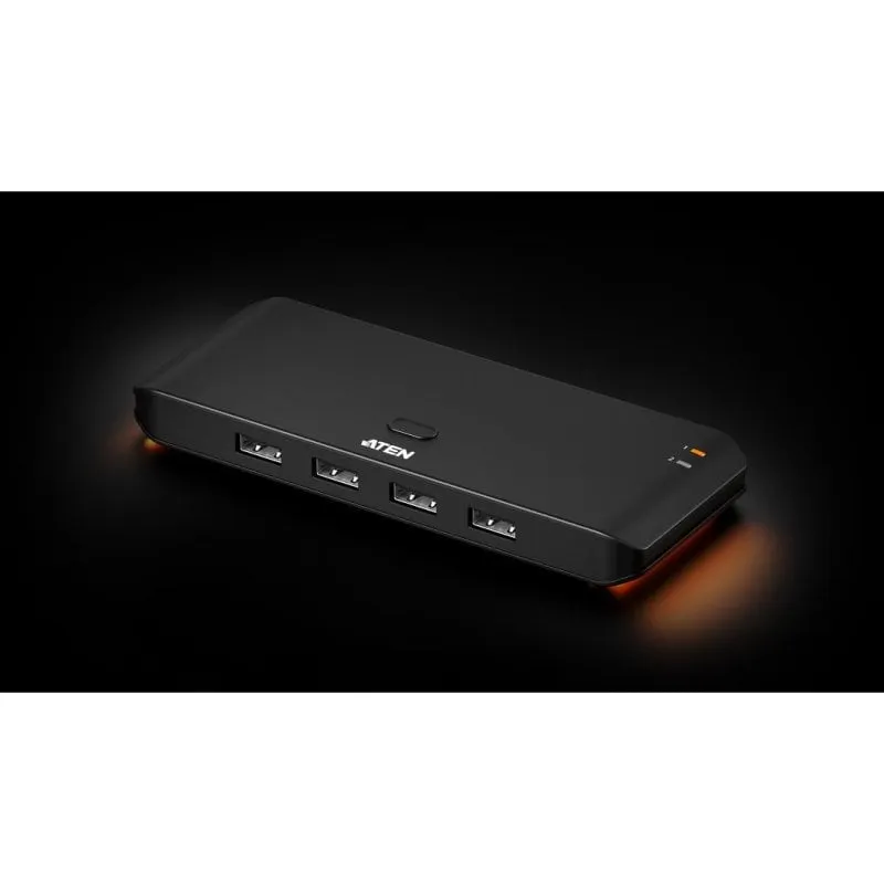 Switch Aten 6 porte 480 Mbps USB 2.0 US4224 con illuminazione - immagine 1