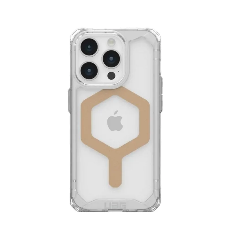 Cover UAG Urban Armor Gear policarbonato TPU oro trasparente per iPhone 15 Pro - immagine 1