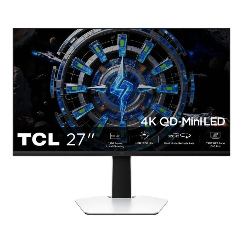 Monitor PC TCL C2 27C2A 27" UltraHD 4K 160Hz QLED IPS HDR1000 FreeSync Regolabile 1ms - immagine 1