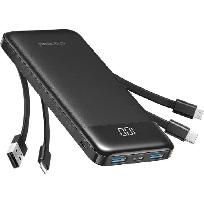 Power Bank Charmast W1148 10.000 mAh 4 cavi integrati 6 uscite - immagine 1