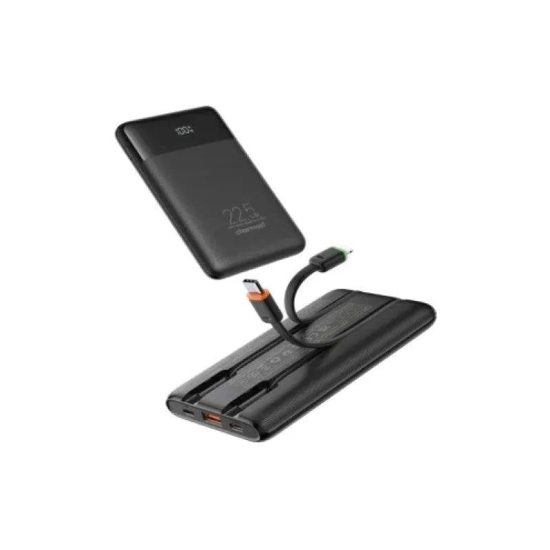 Power Bank Charmast W1202 10.000 mAh 22.5W Ultra Slim con cavi integrati - immagine 1