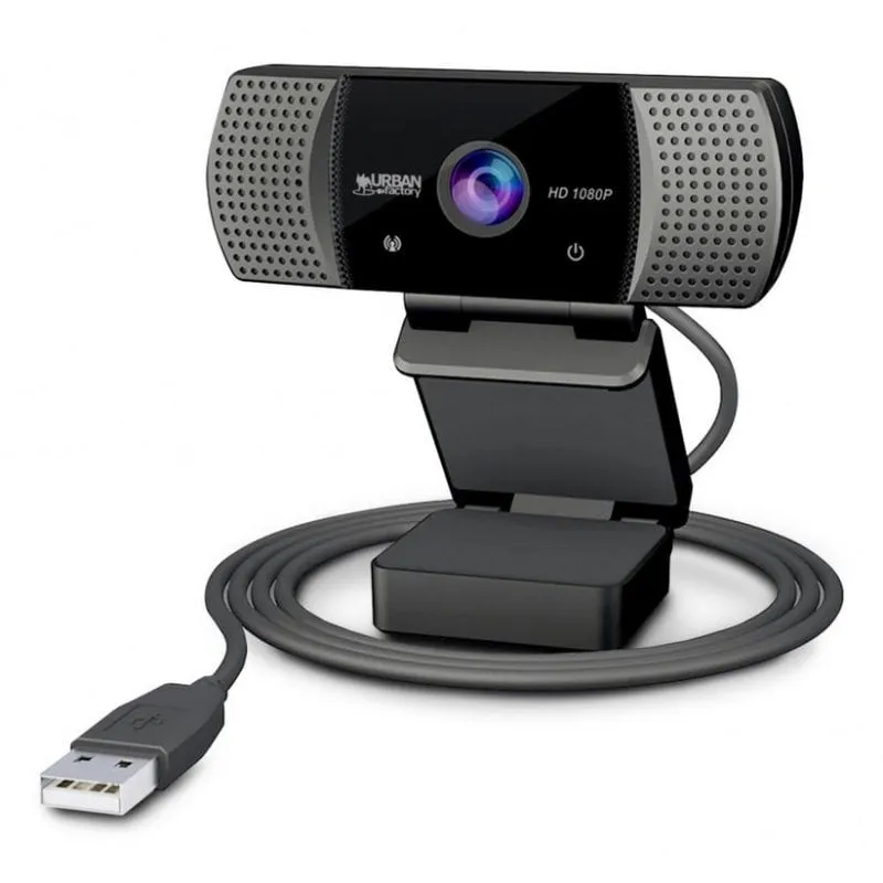 Camera web Urban Factory WHD20UF-V2 Full HD 1080p 2 MP USB Nero - immagine 1