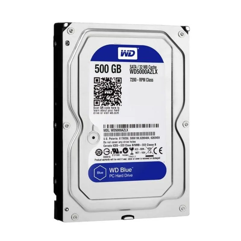 Disco Rigido WD Caviar Blue 500GB HDD 7200rpm SATA III 3.5" - immagine 1