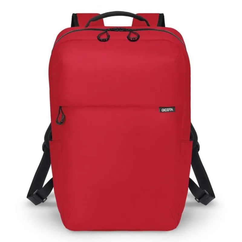 Zaino Dicota Commuter 16" Rosso Poliestere rPET Compartimento Portatile - immagine 1