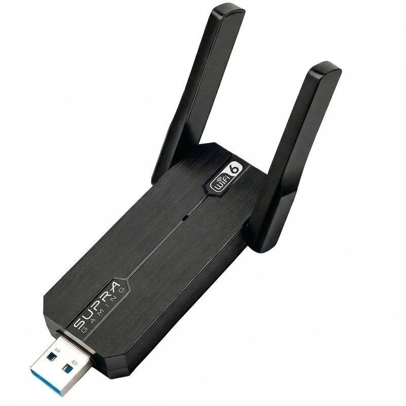 Adattatore USB Wi-Fi Supra Gaming WD-AX1850C AX1800 Doppia Banda Wi-Fi 6 - immagine 1