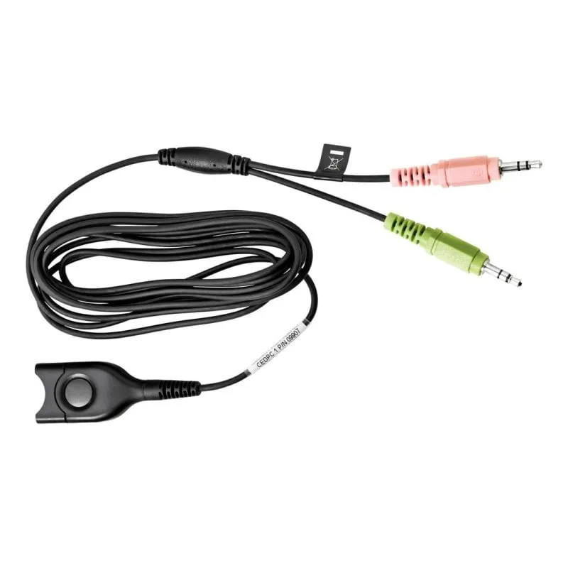 Cavo Epos CEDPC 1 EasyDisconnect 2x 3.5 mm Nero - immagine 1