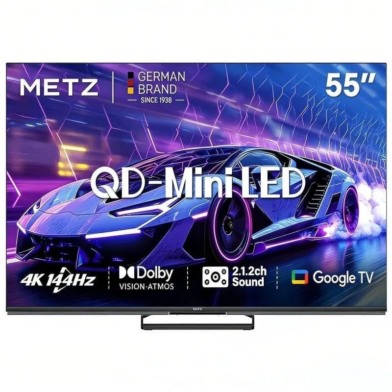 TV Metz QLED Mini LED 55MNE8000Z 55" 4K UltraHD 144Hz Smart TV Google TV Dolby Vision - immagine 1