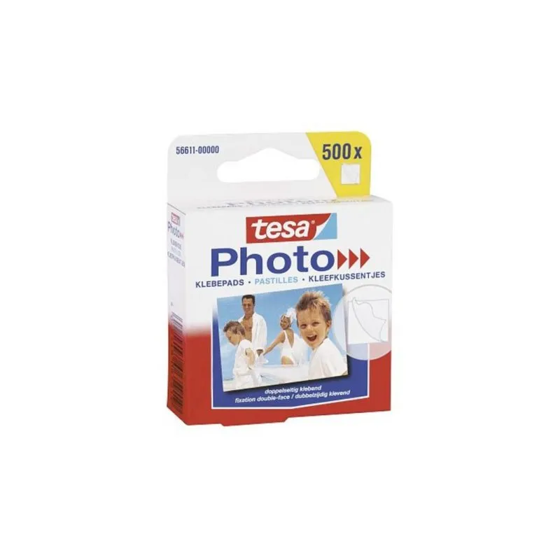 Angoli per foto Tesa 56611 Trasparenti 13 mm x 10 mm 500 pezzi - immagine 1