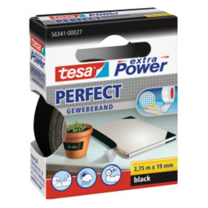 Nastro Adesivo Tesa 56341-00027 19 mm Nero 2,75 m - immagine 1