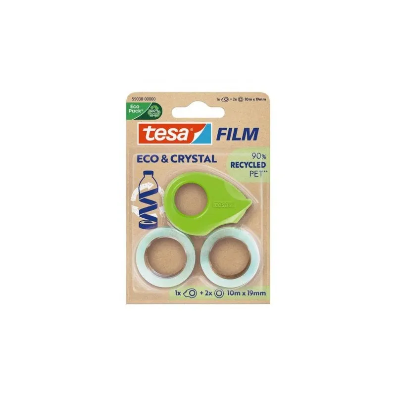 Nastro Adesivo Tesa Eco & Crystal 10 m 19 mm Polistirene - immagine 1