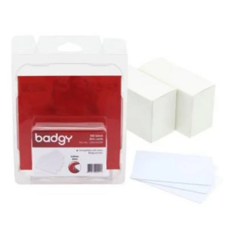 Carta PVC bianca Evolis CBGC0020W 76.2 x 50.8 mm 100 unità - immagine 1