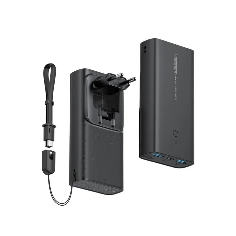 Powerbank Veger ACE VG-W1146 10000mAh PD20W con presa pieghevole - immagine 1