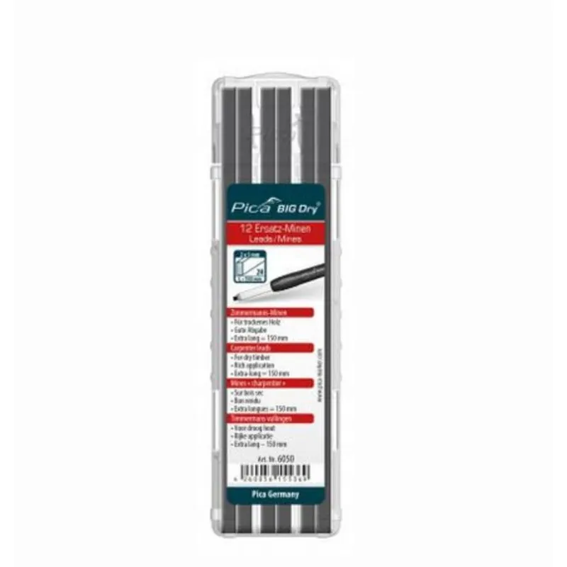 Mine di Ricambio Pica-Marker 6050 2H Nero 12 pezzi - immagine 1