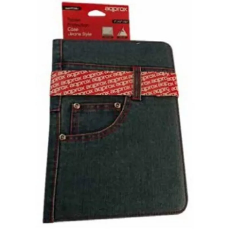Cover per tablet Approx Denim 10.1" Blu/Rossa con supporto inclinabile - immagine 1
