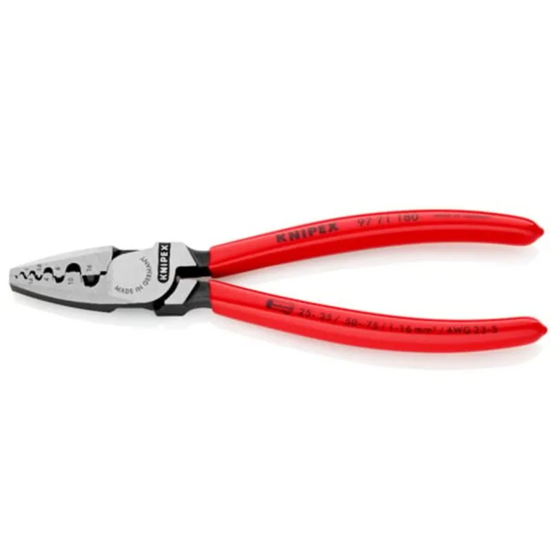Crimpatura Knipex KP-9771180 Rossa 49 mm x 180 mm - immagine 1