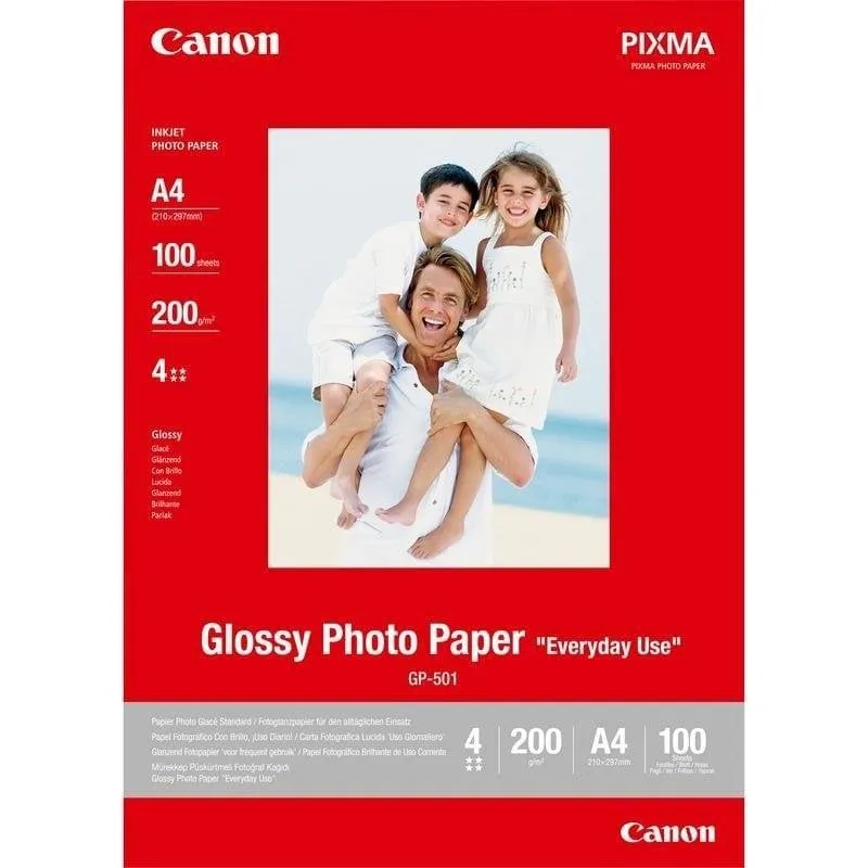 Carta Fotografica Canon Lucida A4 200 g/m² 100 fogli - immagine 1