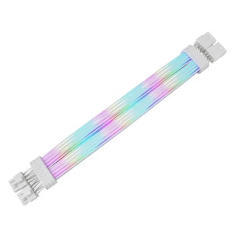 Cavo Thermaltake AC-082-CN6NAN-A1 2x 8Pin ARGB Bianco 0,272 m - immagine 1