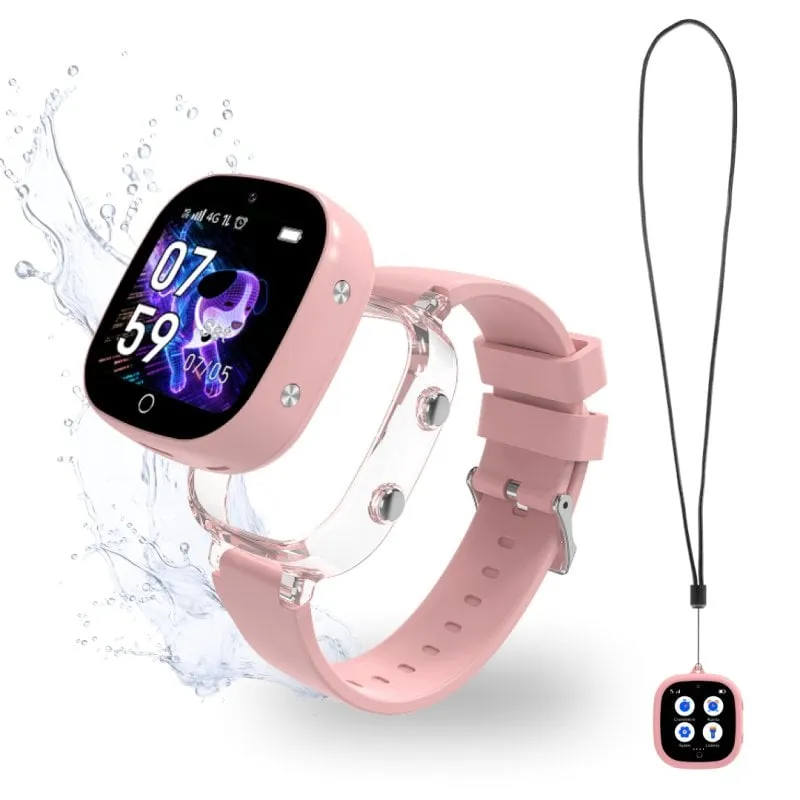 Robin K2 Orologio GPS Bambini Chiamate SIM Preattivata Rosa Senza Social - immagine 1