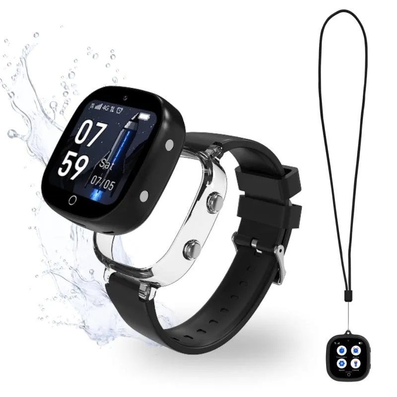 Robin K2 Orologio GPS Bambini Chiamate SIM Preattivata Nero Senza Social - immagine 1