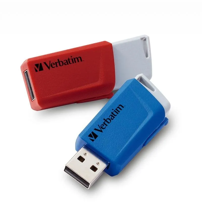 Unità USB Verbatim Store 'n' Click 32 GB Rosso e Blu USB 3.2 Gen 1 - immagine 1
