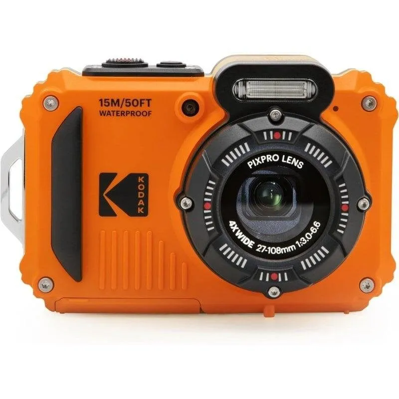 Fotocamera Compatta Kodak PIXPRO WPZ2 16MP Zoom 4x WiFi Impermeabile Rossa - immagine 1