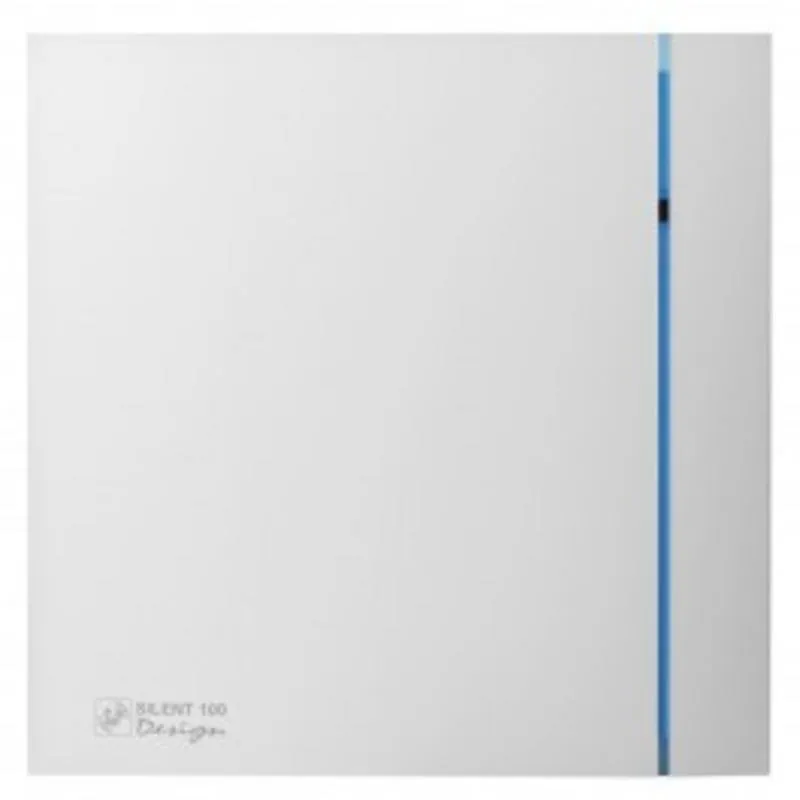 Ventilatore da Parete Soler & Palau SILENT-100 CZ DESIGN 8W Silenzioso con Luce Pilota IP45 - immagine 1