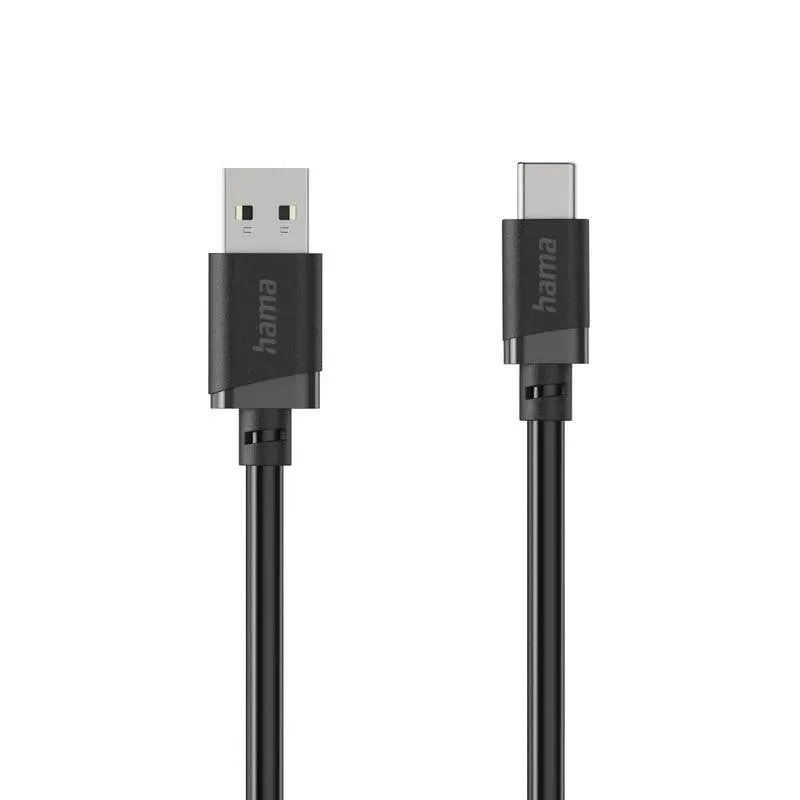 Cavo USB Hama 0,5 m USB A a USB C 2.0 Nero - immagine 1